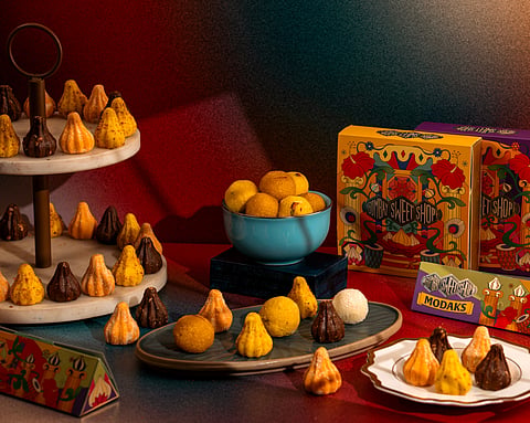 Choose from an assortment of modaks